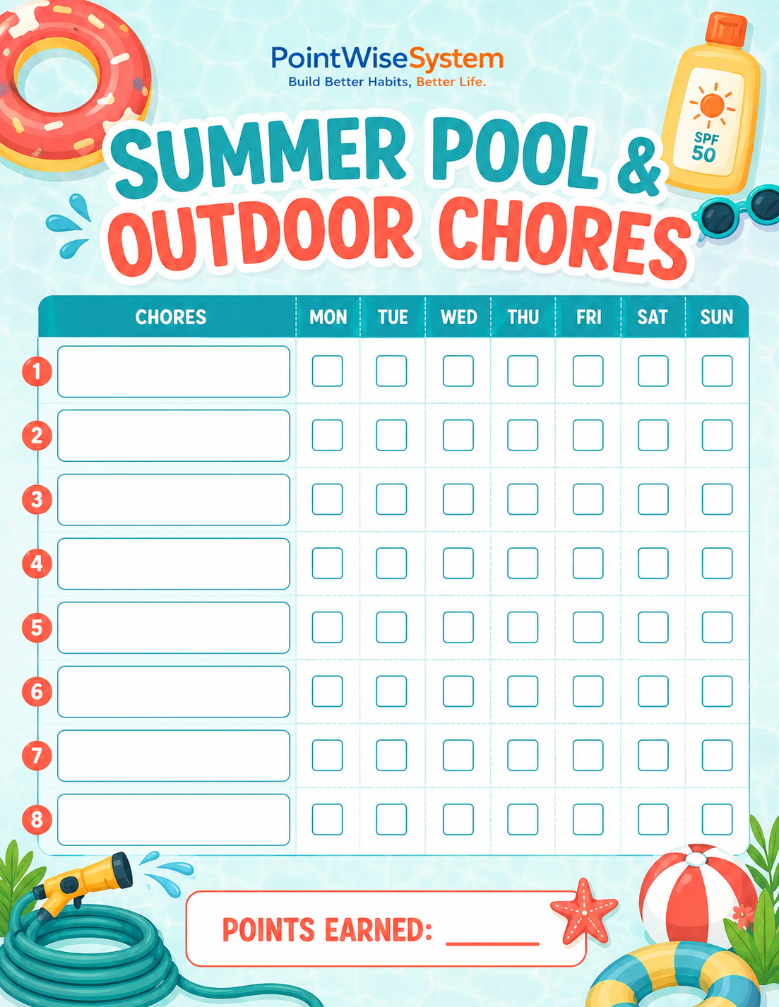 Pool & Outdoor Cleaning Template